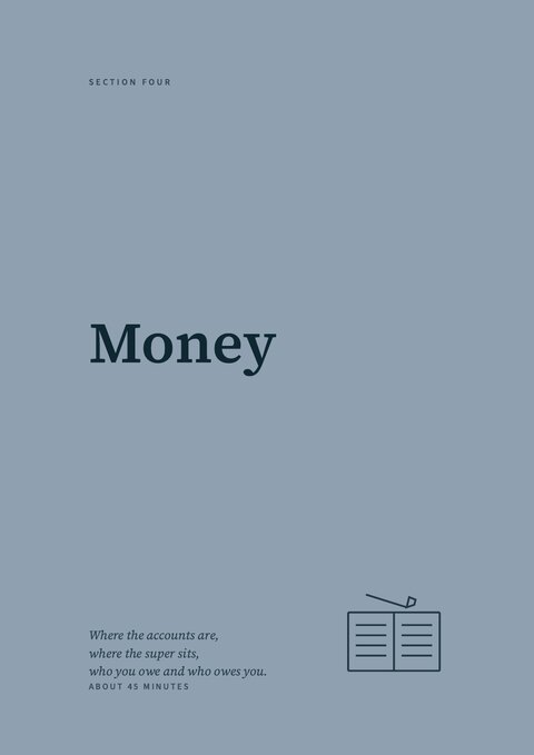 Section 4 divider — Money