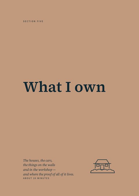 Section 5 divider — What I own