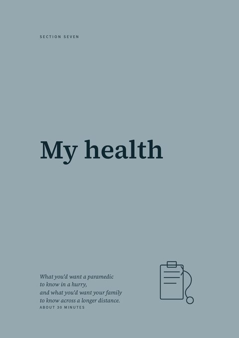 Section 7 divider — My health