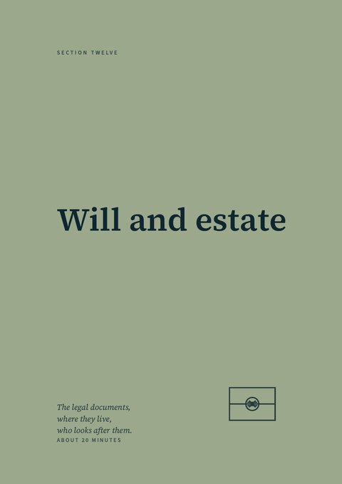 Section 12 divider — Will and estate